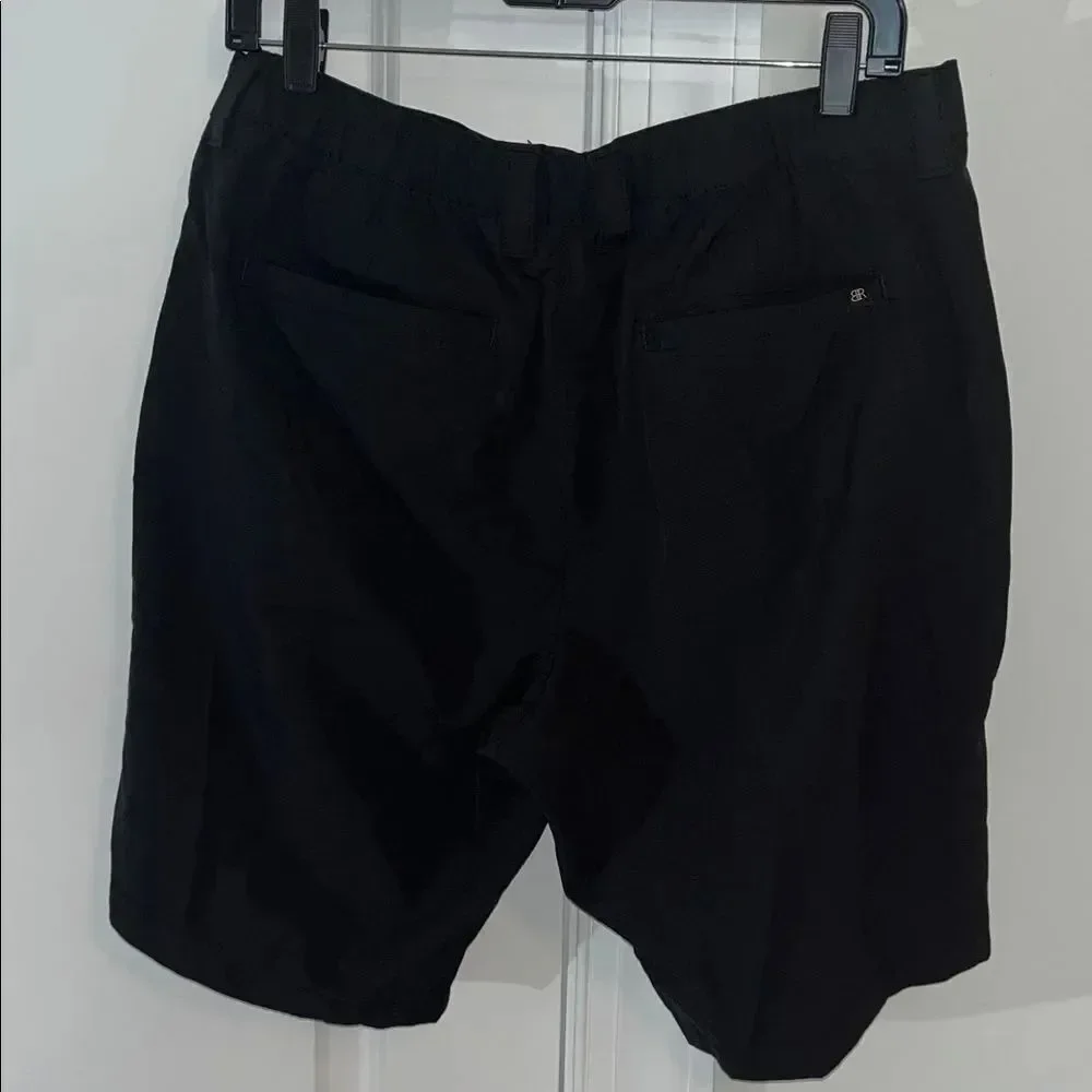 Black Banana Republic Active Shorts Elastic Classic Fit Stretch Men’s Poly Blend